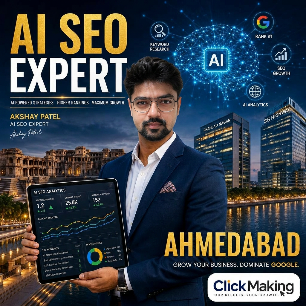 AI SEO Expert in Ahmedabad – Smart SEO Solutions by ClickMaking